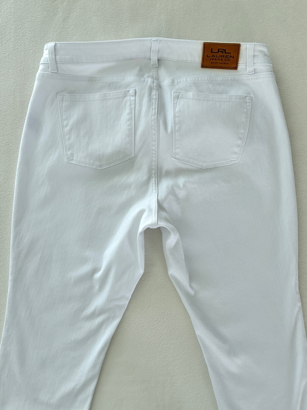 Lauren Ralph Lauren Jeans Women 16W White Classic Straight Leg Stretch Denim - Picture 8 of 15